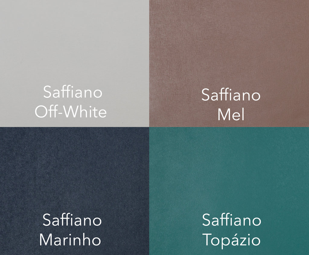 Jogo Americano Redondo ALUREA  Saffiano Mel/OffWhite